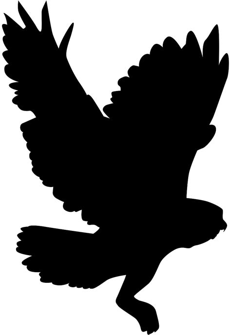 Download Owl in Flight Silhouette | Free vector silhouettes