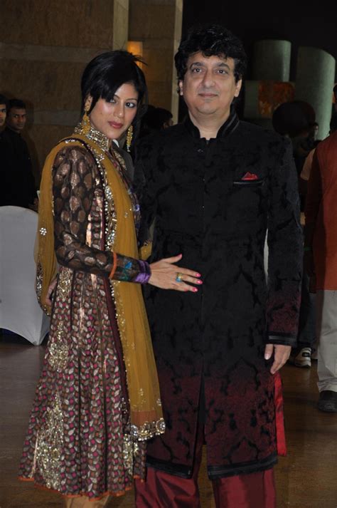 Producer Sajid Nadiadwala With Wife Wardha At Ritesh Deshmukh Genelia Wedding Ceremony In Mumbai