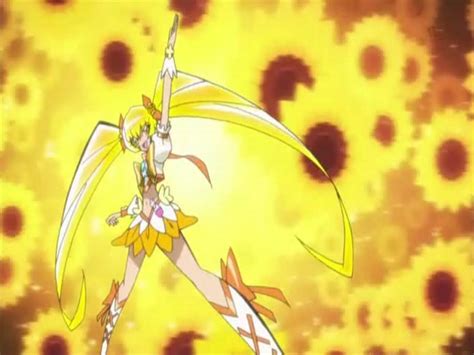 Image Heartcatch Pretty Cure Cure Sunshine In Her Transformation  Magical Girl Mahou