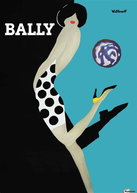 An Advertisement For Bally Featuring A Woman In Polka Dot Stockings And