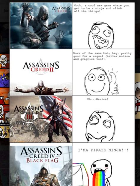 Funny Assassins Creed Comics Video Games Amino