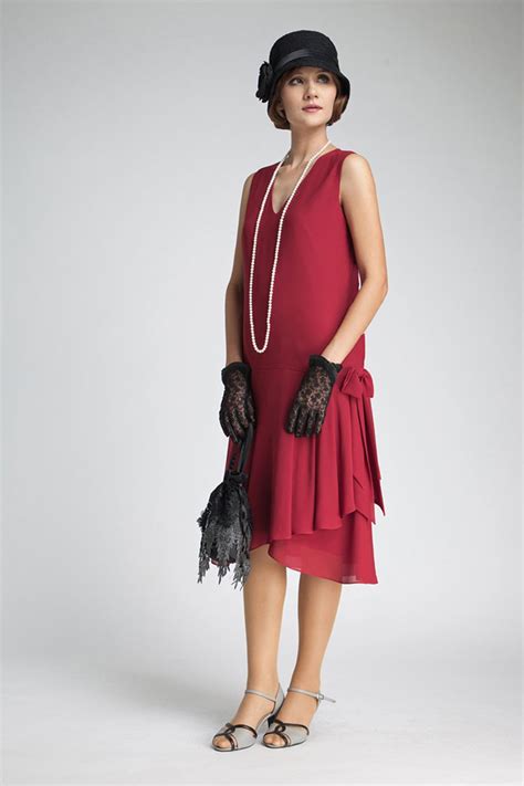 Roaring 20s Dresses Great Gatsby Dresses Flapper Dresses Red Dress