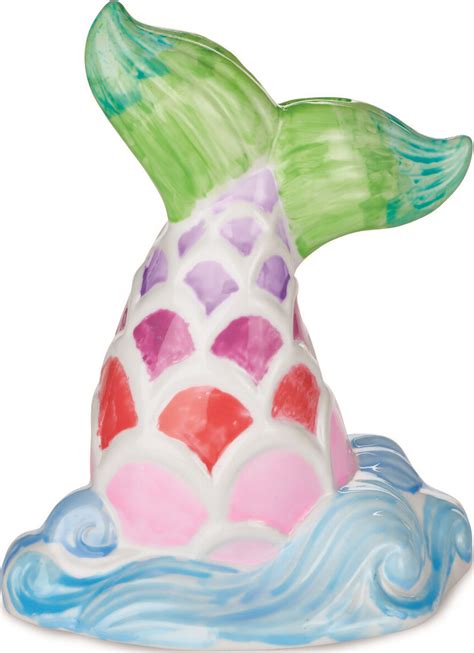 Paint Your Own Porcelain Mermaid Tail Ba Franklins Toys