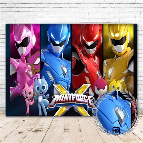 Buy Youran Mini Force Photo Backdrop 7x5 Pink Power Ranger Background
