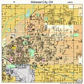 Midwest City Oklahoma Street Map 4048350