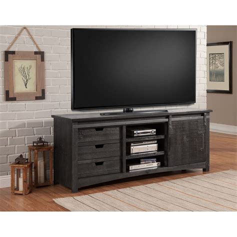 Parker House Durango Transitional 76 Inch Tv Console With Sliding Door