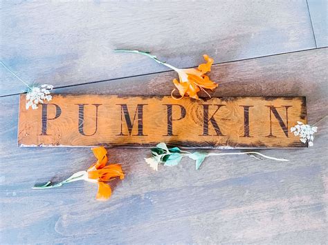 Pumpkin Reclaimed Wood Sign By Palletsnpaintshop On Etsy Fall Decor