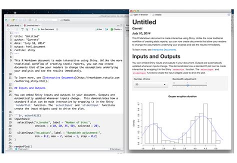 R Markdown Integration In The Rstudio Ide