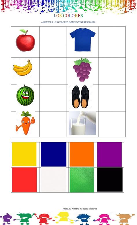 An Image Of The Color Scheme For Clothing And Shoes With Fruits