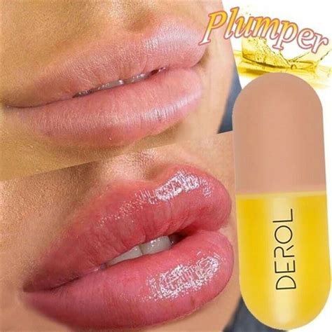 5ml Instant Volumising Lips Plumper Reduce Lip Fine Lines Lip Gloss Serum Mask Moisturizer Care