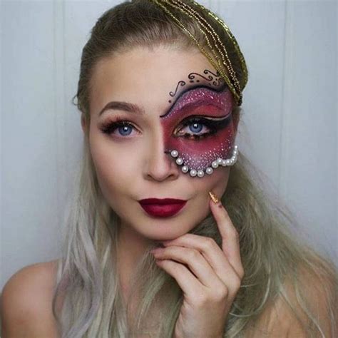 Glam Meets Gore Pretty Halloween Makeup Inspiration Halloween Makeup