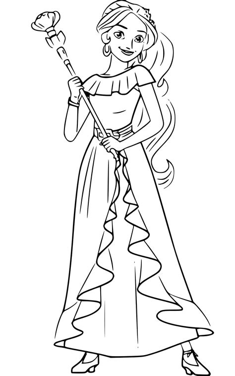 Elena Of Avalor Naomi Coloring Pages Collection Of Elena Of Avalor