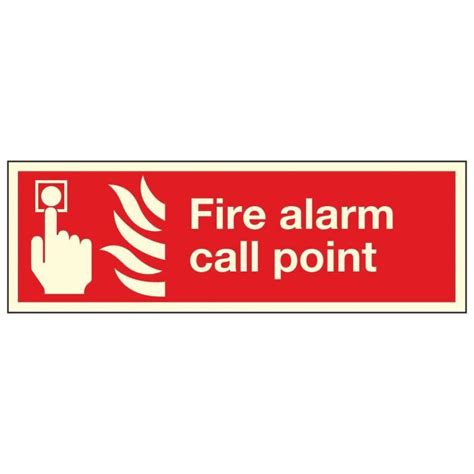 Fire Alarm Call Point Photoluminescent Linden Signs And Print