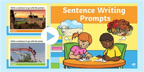 Sentence Writing Prompts Powerpoint Teacher Made