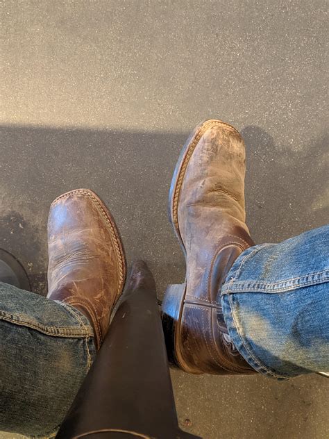 New to this sub reddit but noticed a lack of dirty/work cowboy boots so ...
