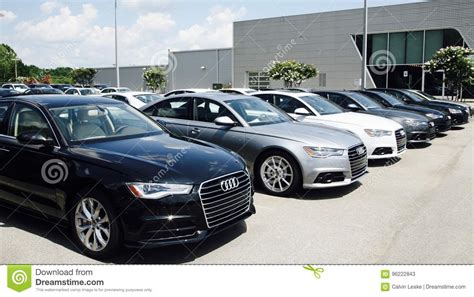 Audi Automobiles At A Car Lot Editorial Stock Photo Image Of Exotic