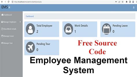 Employee Management System Project In PHP With Source Code YouTube