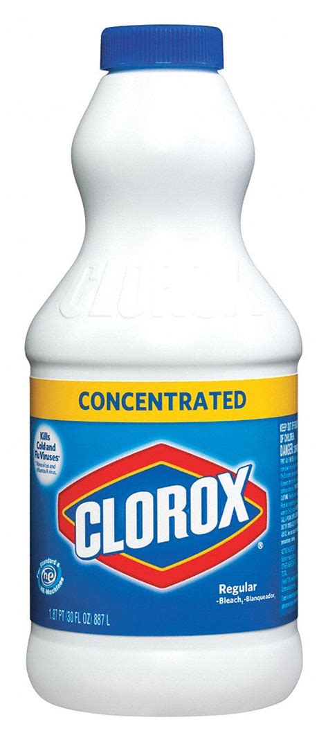 Clorox Bleach 30 Oz Bottle Unscented Liquid Ready To Use 12 Pk