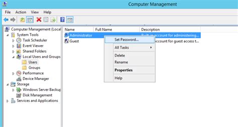 How To Change The Administrator Password In Windows Server 2012 2012r2