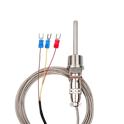 Crocsee Rtd Pt100 Temperature Sensor Probe 3 Wires 2m Cable