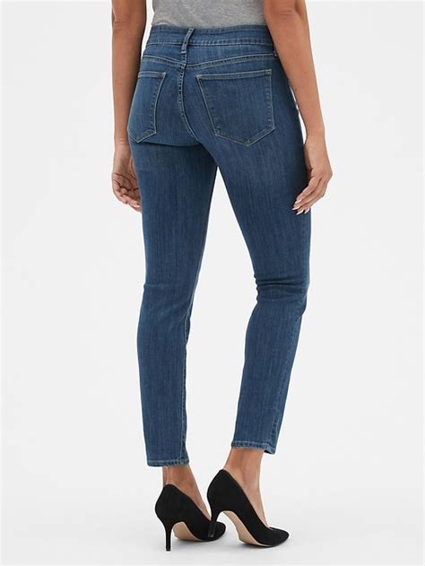 mid rise curvy true skinny jeans gap factory