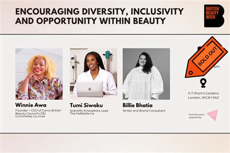 Encouraging Diversity Inclusivity And Opportunity Within Beauty