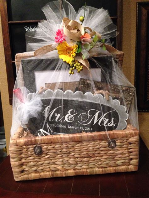 Wedding T Basket Filed With Personalized Ts Made With My