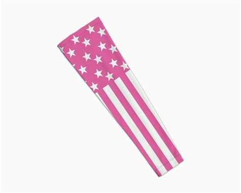 Pink American Flag Arm Sleeve Made In The Usa Custom Sports Sleeves
