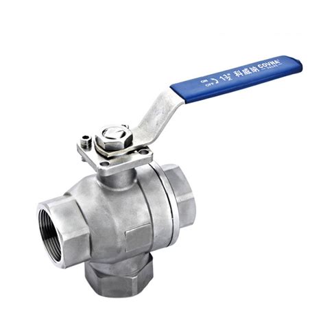 316 Stainless Steel 3 Way Ball Valves With Locking Handle Covna Group