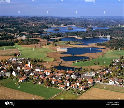 Aerial Picture Iffeldorf Osterseen Lakes Pfaffenwinkel Upper