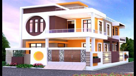 Modern Double Floor House Front Elevation Home Elevation Design 3d