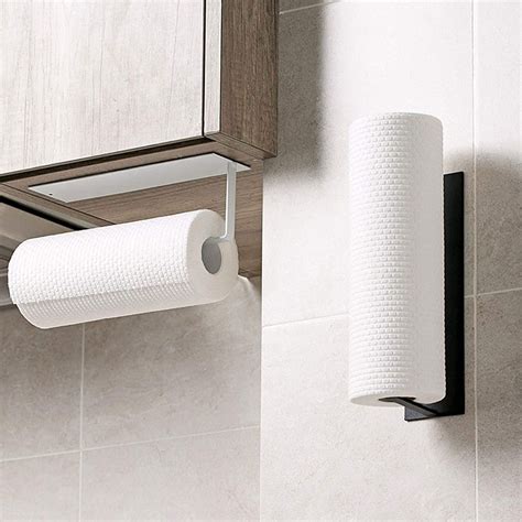 Punch Free Paper Towel Holder Paper Towels Bulk Self Adhesive Under