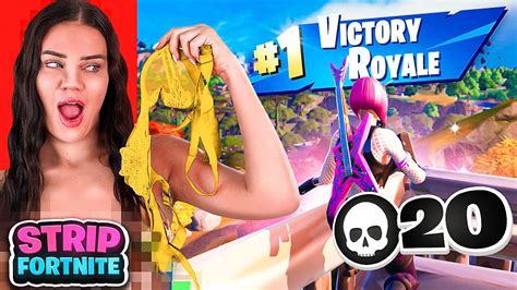 1 Kill Remove 1 Clothing Piece On Fortnite Hannah Marbles Ft