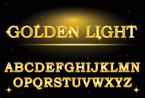 Golden Font Vector Art Icons And Graphics For Free Download