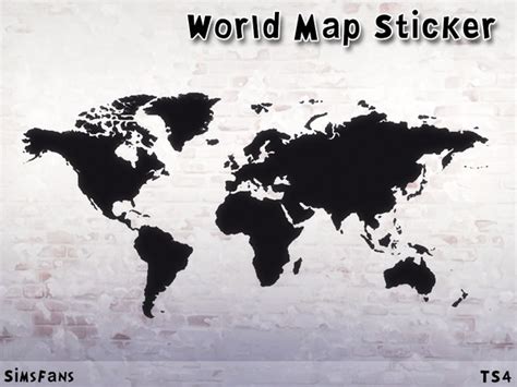 The Sims Resource World Map Sticker