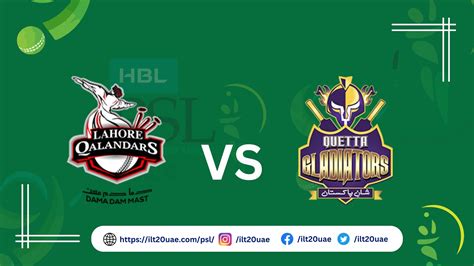 Quetta Gladiators Vs Lahore Qalandars Live Streaming Psl Live Score