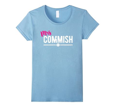 new tee mrs commish funny female fantasy football wife t shirt wowen t shirts and tank tops