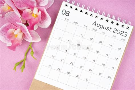 3809 August 2023 Calendar Stock Photos Free And Royalty Free Stock