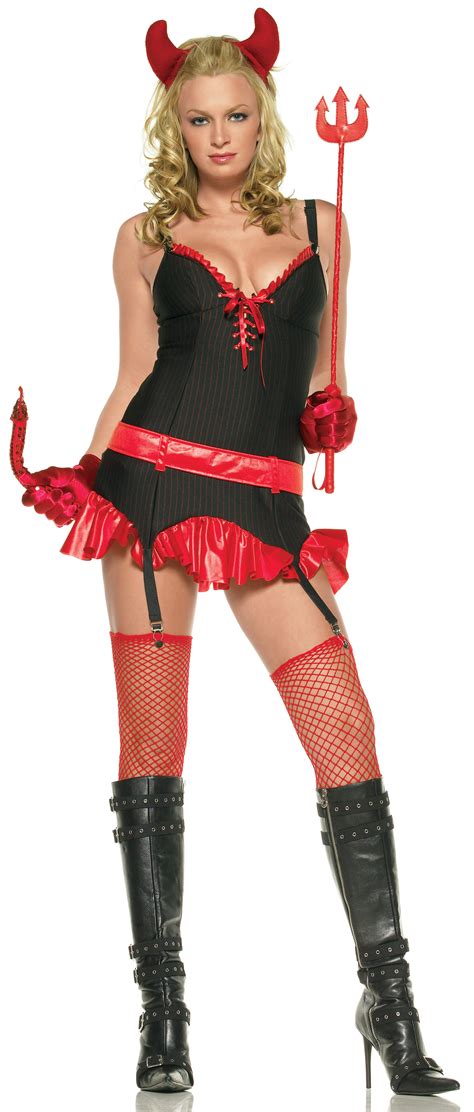 Pinstriped Devil Sexy Adult Costume