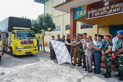 Infopublik Pelepasan Distribusi Logistik Pemilu Kota Dumai Siap