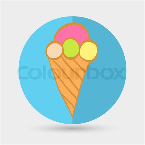 Ice Cream Icon Stock Vector Colourbox