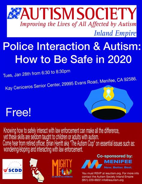Police Interaction And Autism Inland Regional Center