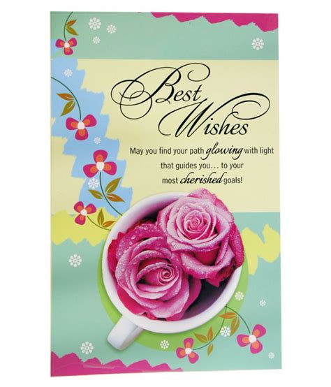 Tics Best Wishes Greeting Card Gft697 Buy Online At Best Price In