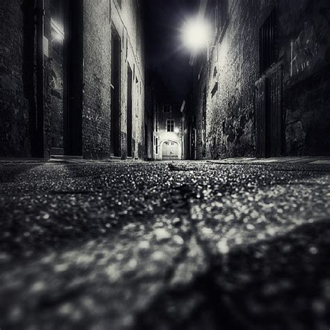 Wandering Through Dark Alleys Night Street Alley City