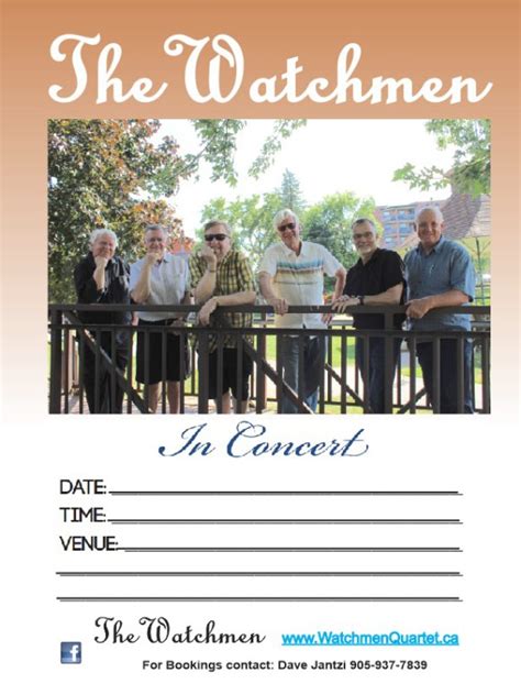 The Watchmen Quartet Promo Posters