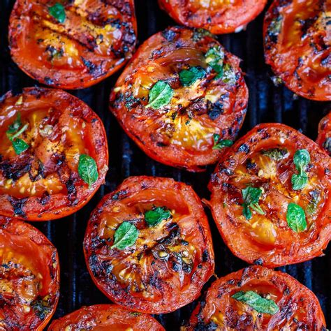 Grilled Tomatoes Feasting At Home