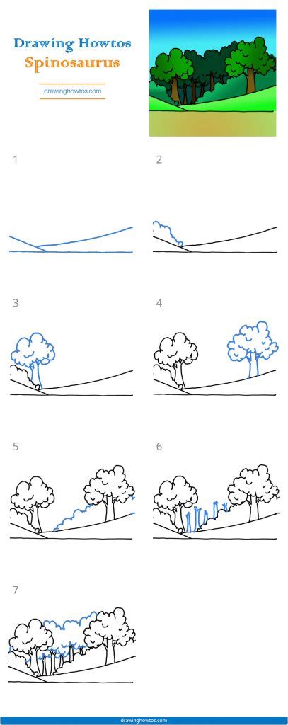 How To Draw A Forest Step By Step Easy Drawing Guides Drawing Howtos