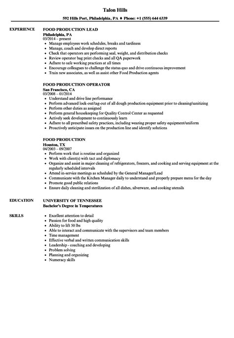 Chronological resume format, functional resume format, or combo resume format? Food Production Worker Resume | louiesportsmouth.com
