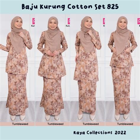 Baju Kurung And Sedondon Set 825 Dhia Cotton Shopee Malaysia