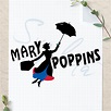 Marry poppins svg vector cut files for silhouette studio handmade products
